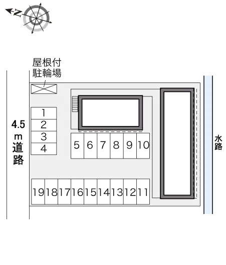 ★手数料０円★あま市七宝町桂　月極駐車場（LP）